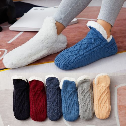 Winter Wool Socks Slippers for Warm Cozy Feet